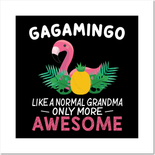 Gagamingo Funny  Gaga Birthday Flamingo Gift Posters and Art